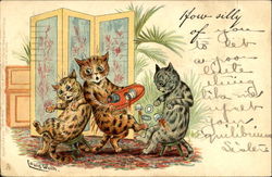 Series 957 Cats Postcard Postcard