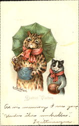 District Visitors Cats Postcard Postcard