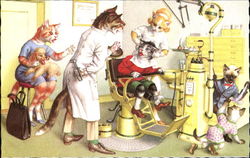 At the Dentist Postcard