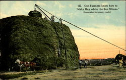 Our Farmers Known How To Make Hay While The Sun Shines Postcard
