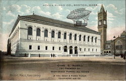 Public Library - Pianos Postcard