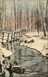 Wintry Brook, Canal Place & 138th St. Postcard