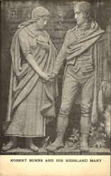 Robert Burns And His Highland Mary Postcard