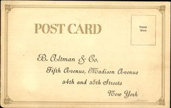 B. Altman & Co, Fifth Avenue, Madison Avenue, 34th and 35th Streets New York, NY Postcard Postcard