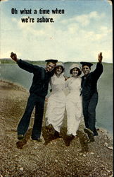 Oh What A Time When We'Re Ashore Postcard