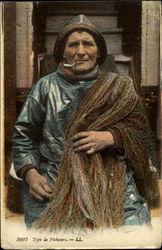 Type De Pecheurs Fisherman Postcard