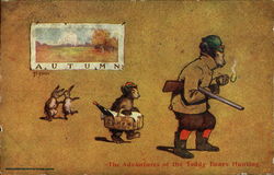 The Advantures Of The Teddy Bears Hunting Seasons Postcard Postcard