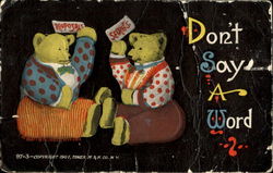 Don't Say A Word Postcard