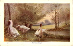 Fat And Saucy Postcard