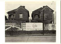 Bilboards and Frame Houses 1936 Atlanta Georgia