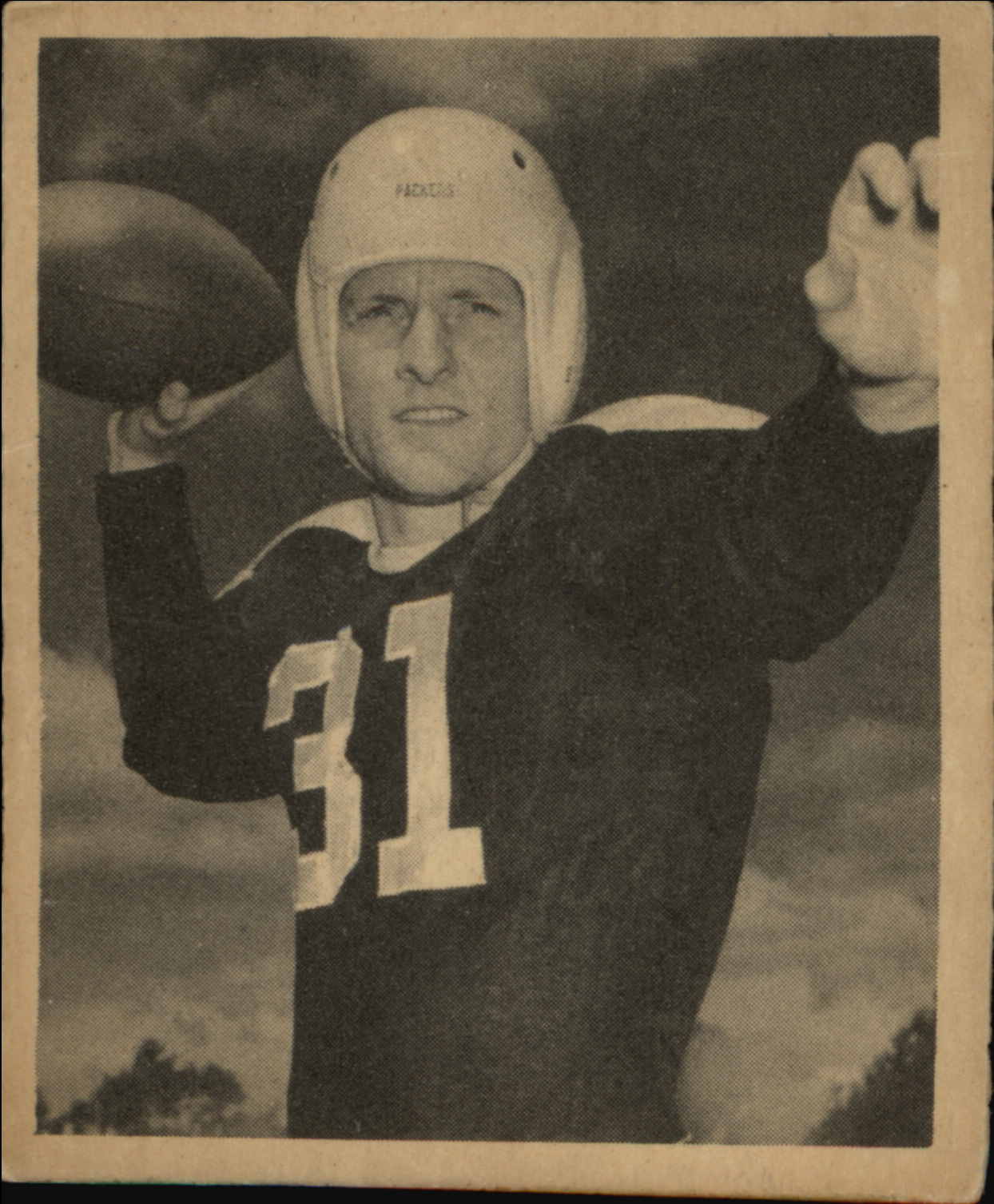 1948 Bowman Football #83 Perry L. Moss Green Bay Packers