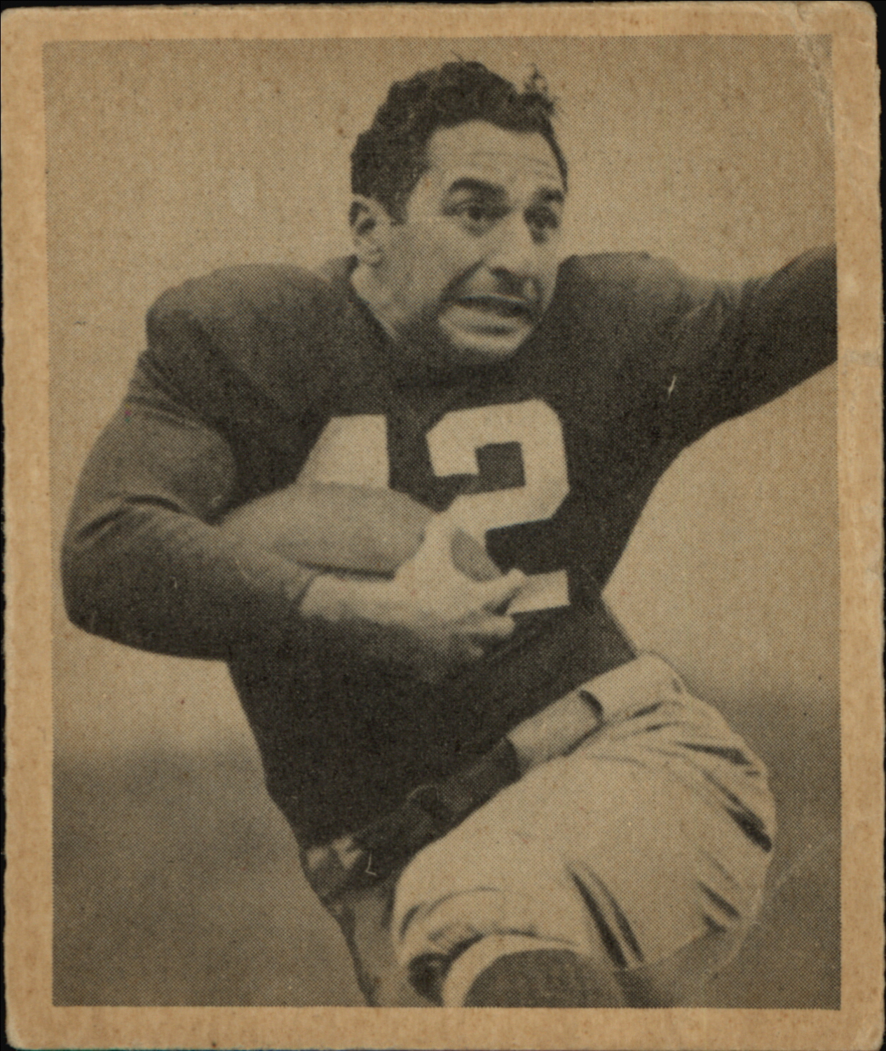 1948 Bowman Football #81 Marshall (Biggie) Goldberg Chicago Carinals