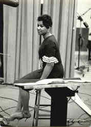 Aretha Franklin 1960 Postcard