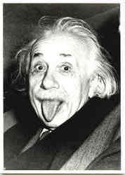 Albert Einstein's Response When Asked to Smile Postcard