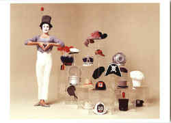 Marcel Marceau NYC 1971 Postcard