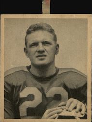 1948 Bowman Football #74 Frank (Boley) Dancewicz Boston Yanks Trading Card