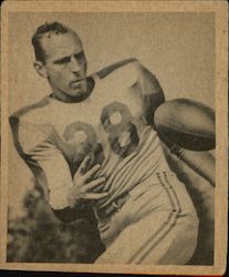 1948 Bowman Football #21 William (Chip) Chipley Boston Yanks Trading Card