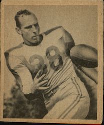 1948 Bowman Football #21 William (Chip) Chipley Boston Yanks Trading Card Trading Card Trading Card