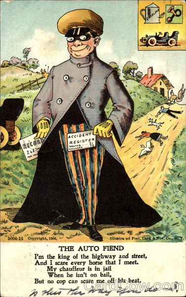 The Auto Fiend Caricatures