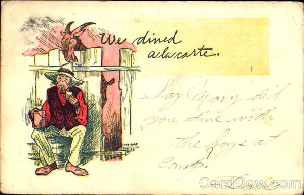 We Dined Ala carte Comic, Funny