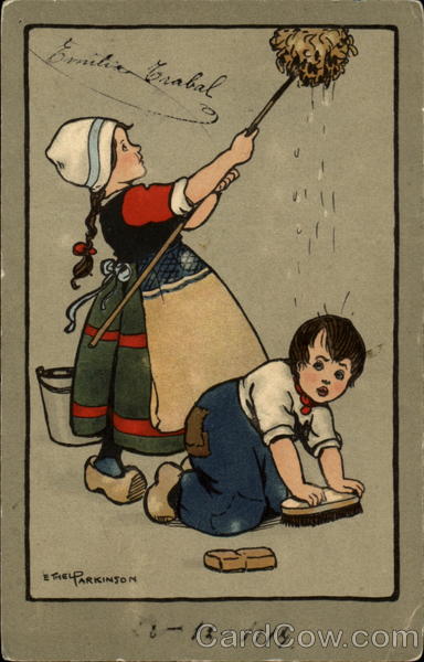 Cleaning Ethel Parkinson Artist Signed