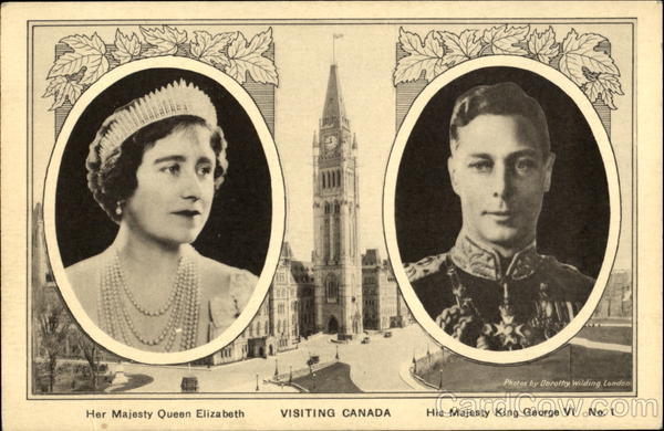 Her Majesty Queen Elizabeth His Majesty King George Vi Visiting Canada