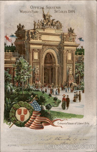 Entrance Palace Of Liberal Arts 1904 St. Louis Worlds Fair