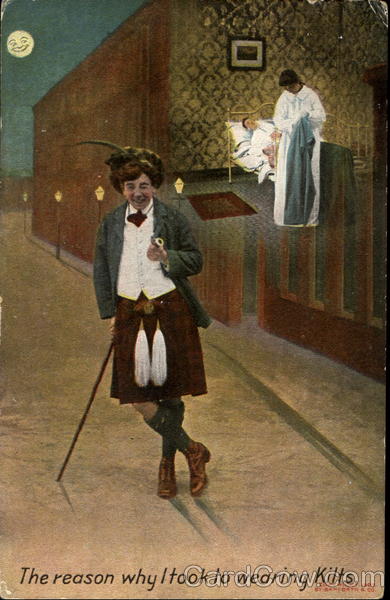 The Reason Why I Took To Wearing Kilts Comic, Funny