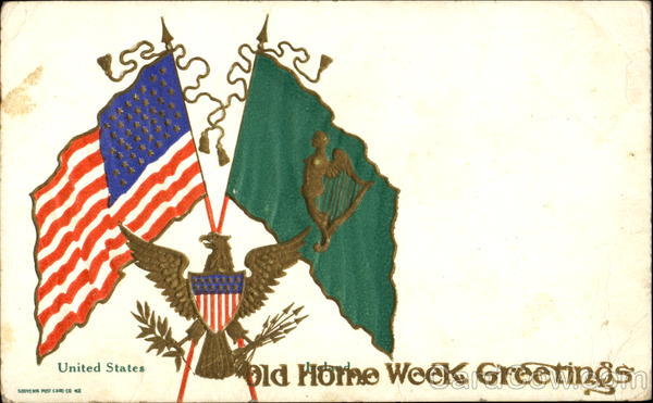 US & Irish Flags