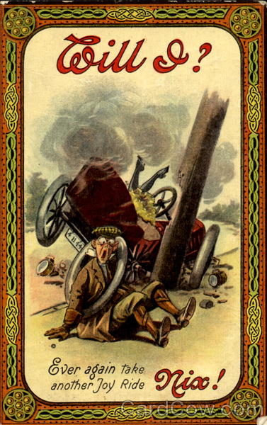 Will I? Ever Again Take Another Joy Ride Nix! Cars