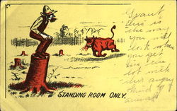 Standing Room Only Postcard