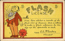Flash License Postcard
