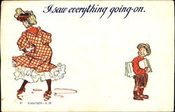 I Saw Everything Going On Postcard