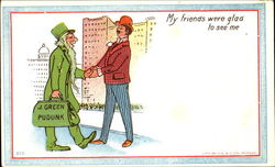 My Friends Were Glad To See Me Postcard