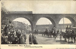 Pres. McKinley Passing Through Fairmont Park Postcard