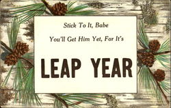 Leap Year May I Pop The? Postcard