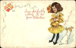 I Am Perfectly Willing To Be Your Valentine Postcard