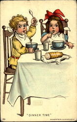 Dinner Time Katherine Gassaway Postcard Postcard