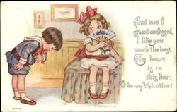 My Heart is in this line Postcard