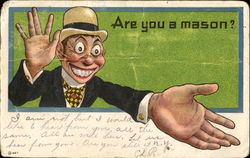 Are You A Mason? Postcard