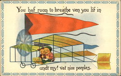 You Haf Room To Breathe Ven You Lif In Undt My! Vat Nice Peeples Postcard