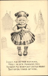 Dutch Girl Dutch Children Postcard Postcard