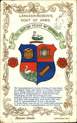 Lancashiremon's Coat Of Arms Postcard