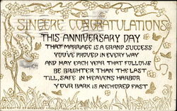 Sincere Congratulations Postcard