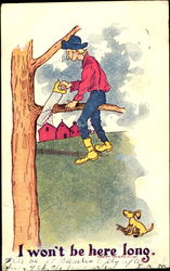 I Won't Be Here Long Postcard