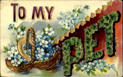 To My Pet To My Dear... Postcard Postcard