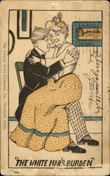 The White Man's Burden Romance & Love Postcard Postcard