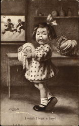 I Wish I Was A Boy! Postcard