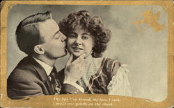 Kiss on the Cheek Postcard