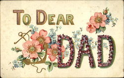 To Dear Dad To My Dear... Postcard Postcard